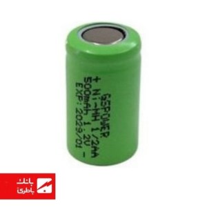 باتری نیکل متال 1/2AA جی اس پاور 500 میلی آمپرساعت
