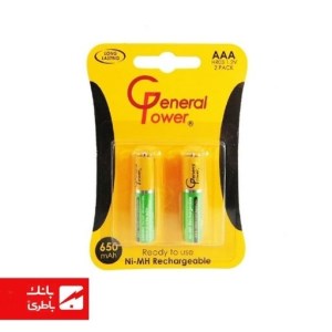 باتری نیکل متال نیم قلمی جنرال پاور 650 میلی آمپرساعت