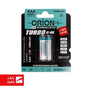 باتری نیکل متال نیم قلمی اوریون 1000 میلی‌آمپرساعت