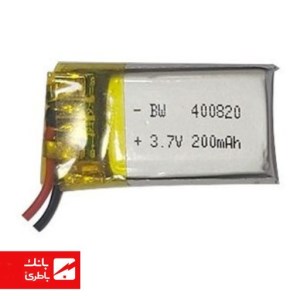 باتری لیتیوم پلیمر 400820 ظرفیت 200 میلی‌آمپرساعت