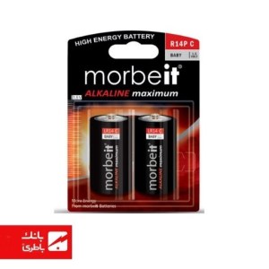 باتری الکالاین سایز متوسط موربیت بسته 2 عددی