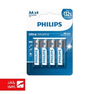 باتری اولترا الکالاین قلمی فیلیپس بسته 4 عددی