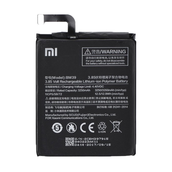 باتری گوشی شیائومی Mi 6 با کد فنی BM39
