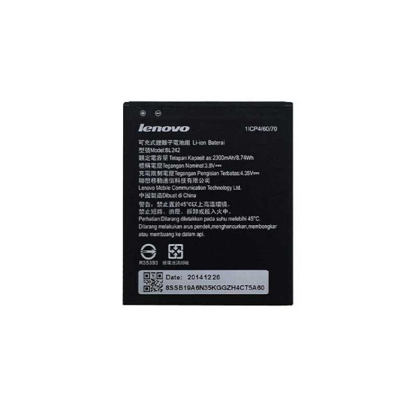 باطری موبایل لنوو A6000 با کدفنی BL242